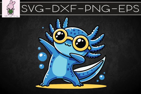 Dabbing Axolotl Cute Axolotl SVG: Graphics for Crafts & Playful Branding