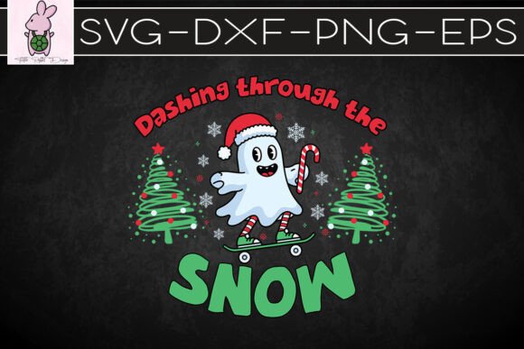 Dashing Through Snow Cute Christmas SVG