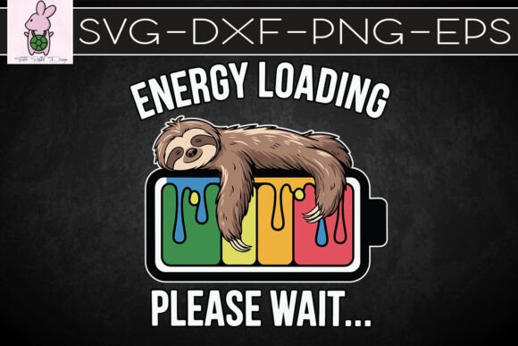 Energy Loading Please Wait Sloth SVG: Crafts & Graphics Asset Review