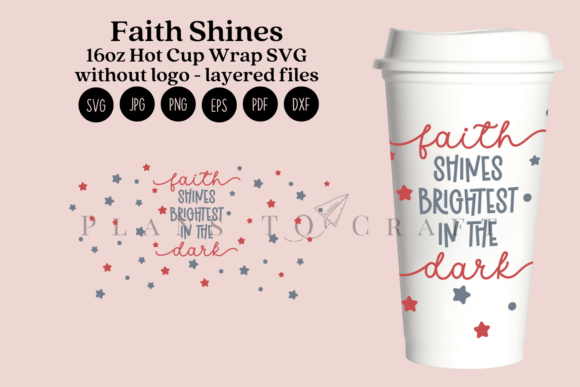Faith Shines Tumbler Wrap: Graphics for Crafts & Local Branding