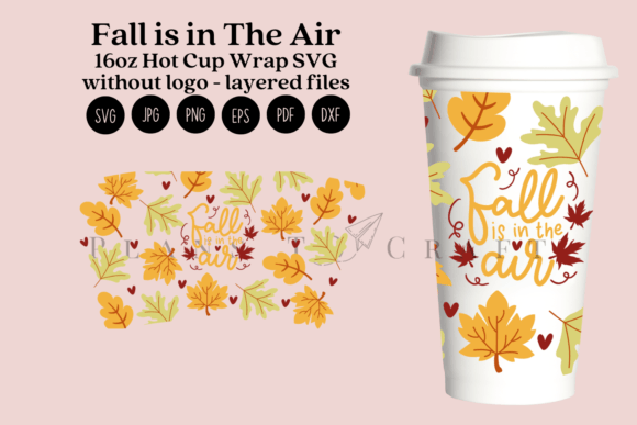 Fall is in the Air Graphics: 16oz Hot Cup Tumbler for Crafts