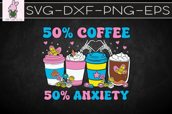 Half Teacher Half Coffee Cups SVG Graphics for Crafts