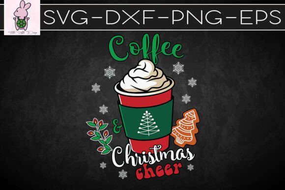 Happy Coffee Christmas Cheer SVG: Graphics for Crafts