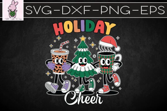 Holiday Cheer Merry Christmas Coffee SVG: Graphics for Crafts