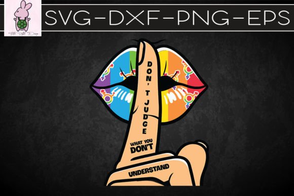 LGBT Pride Lips SVG: Graphics for Crafts & Creative Projects