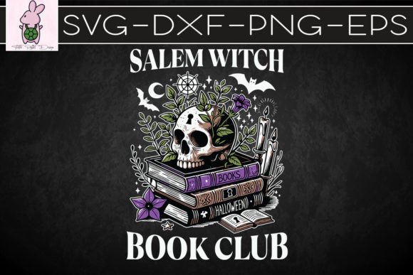 Salem Witch Book Club Spell SVG: Crafts & Graphics