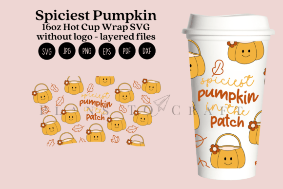 Spiciest Pumpkin 16oz Hot Cup Tumbler Graphics